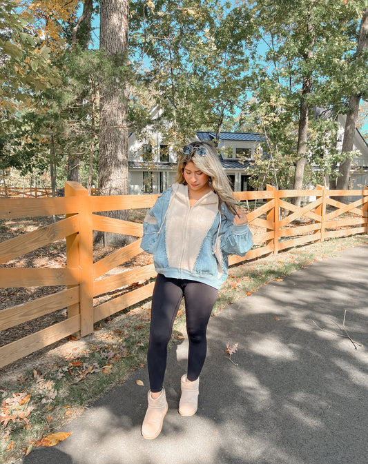 Bonfire Nights Sherpa Hoodie Jacket