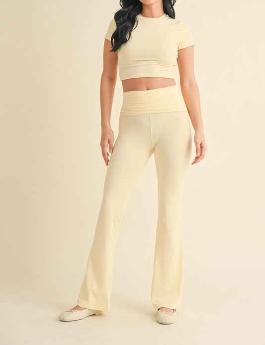 Butter Yellow Two Piece Set