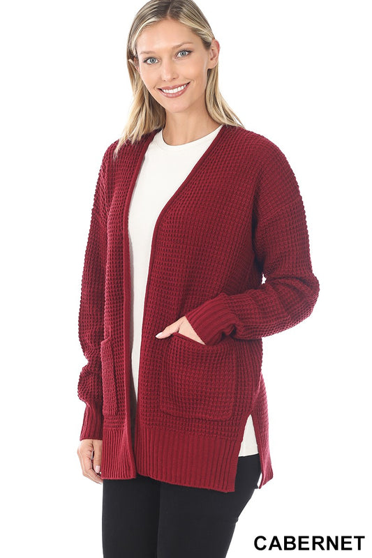 Burgundy Cardigan
