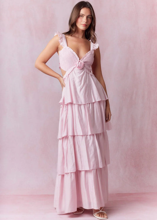 Rosette Maxi Dress
