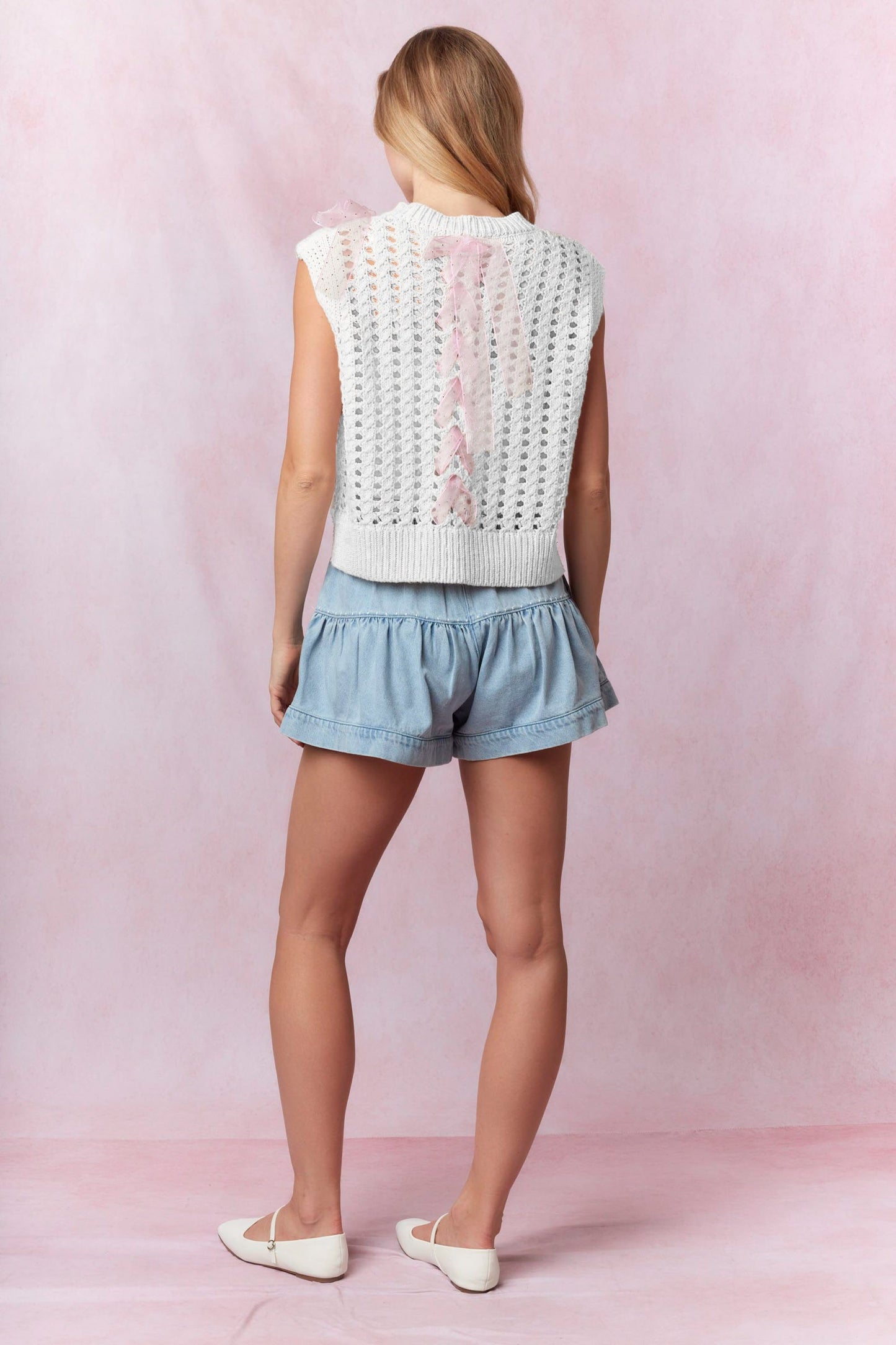 Ribbon Sweater Vest