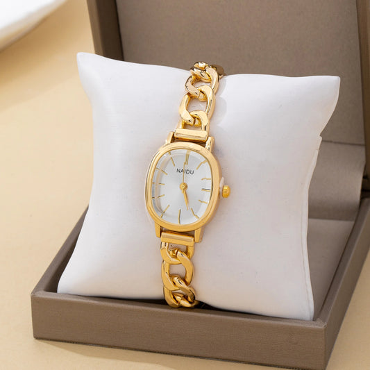 Oval Link Chain Watch