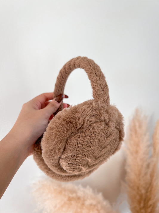 Cable Knitted Earmuffs