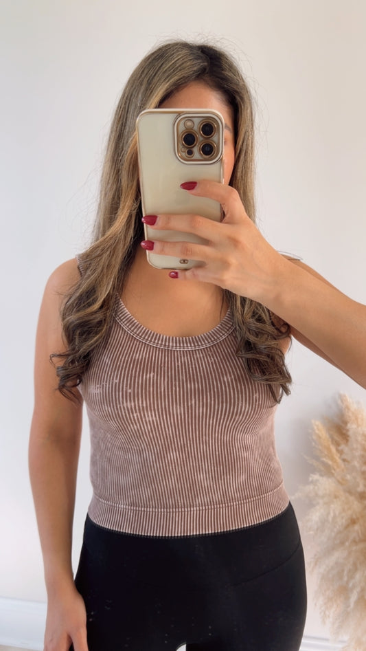 Mocha Seamless Tank