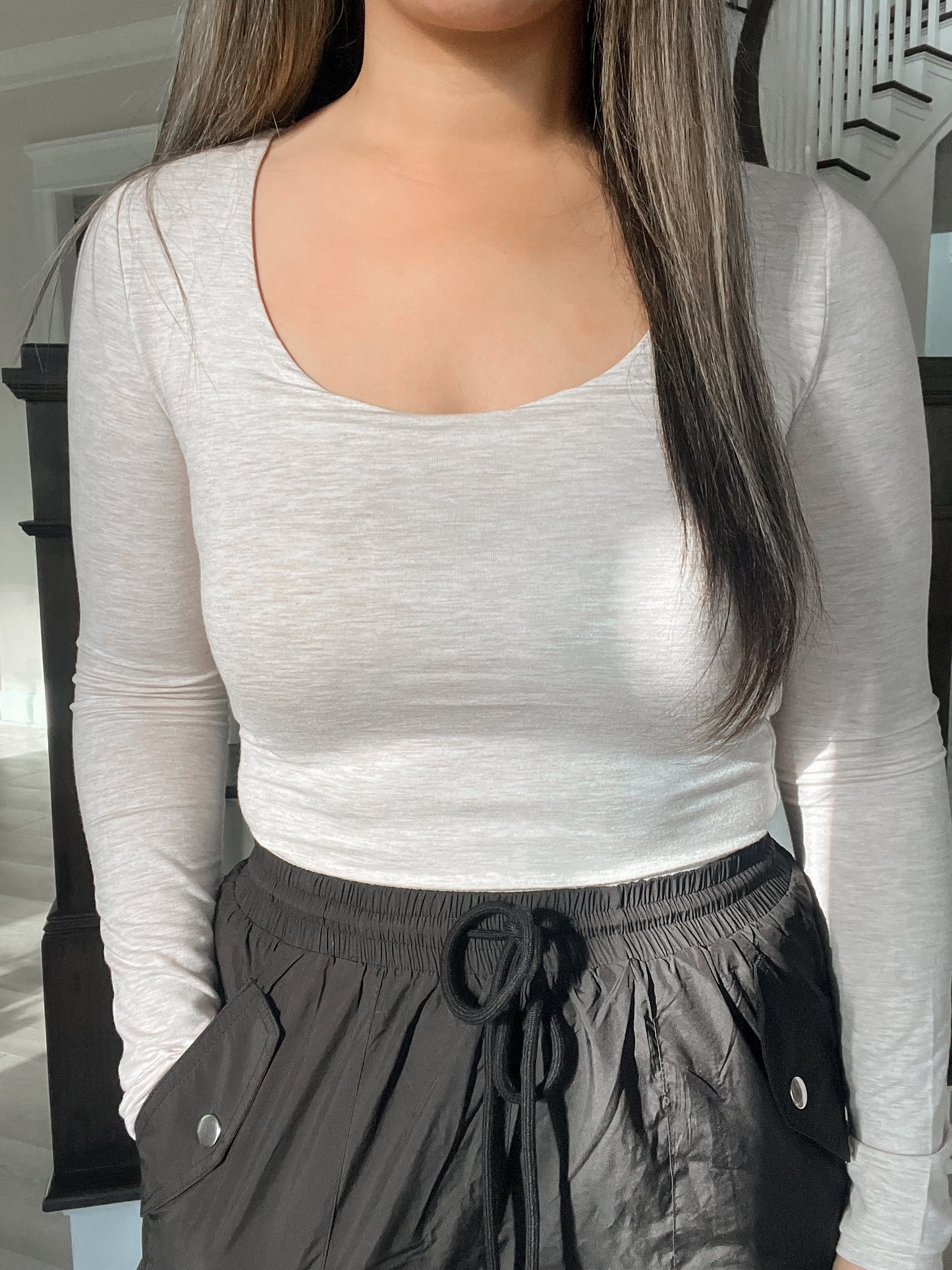 Butter Scoop Neck Long Sleeve (2 Colors)