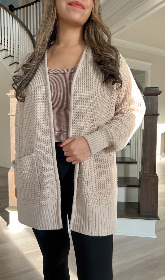 Sand Beige Cardigan
