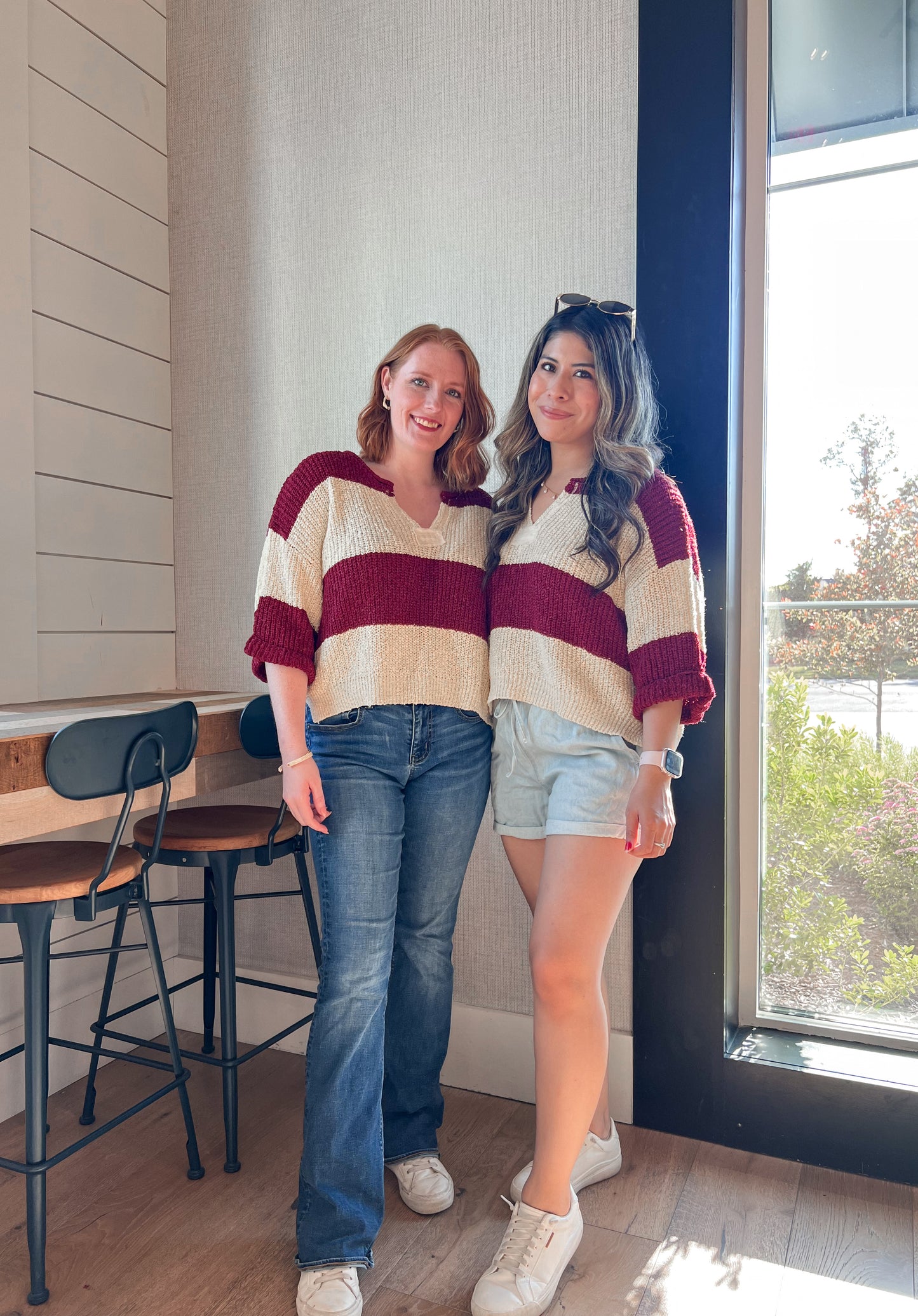 Cabernet Striped Top