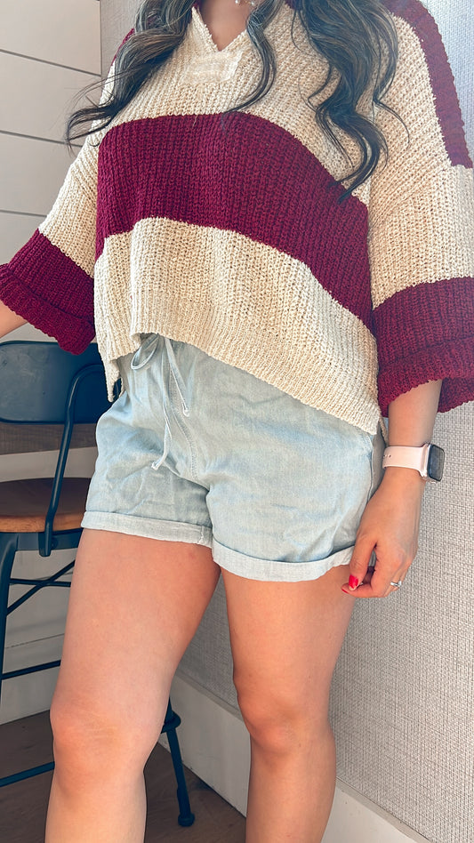 Cabernet Striped Top
