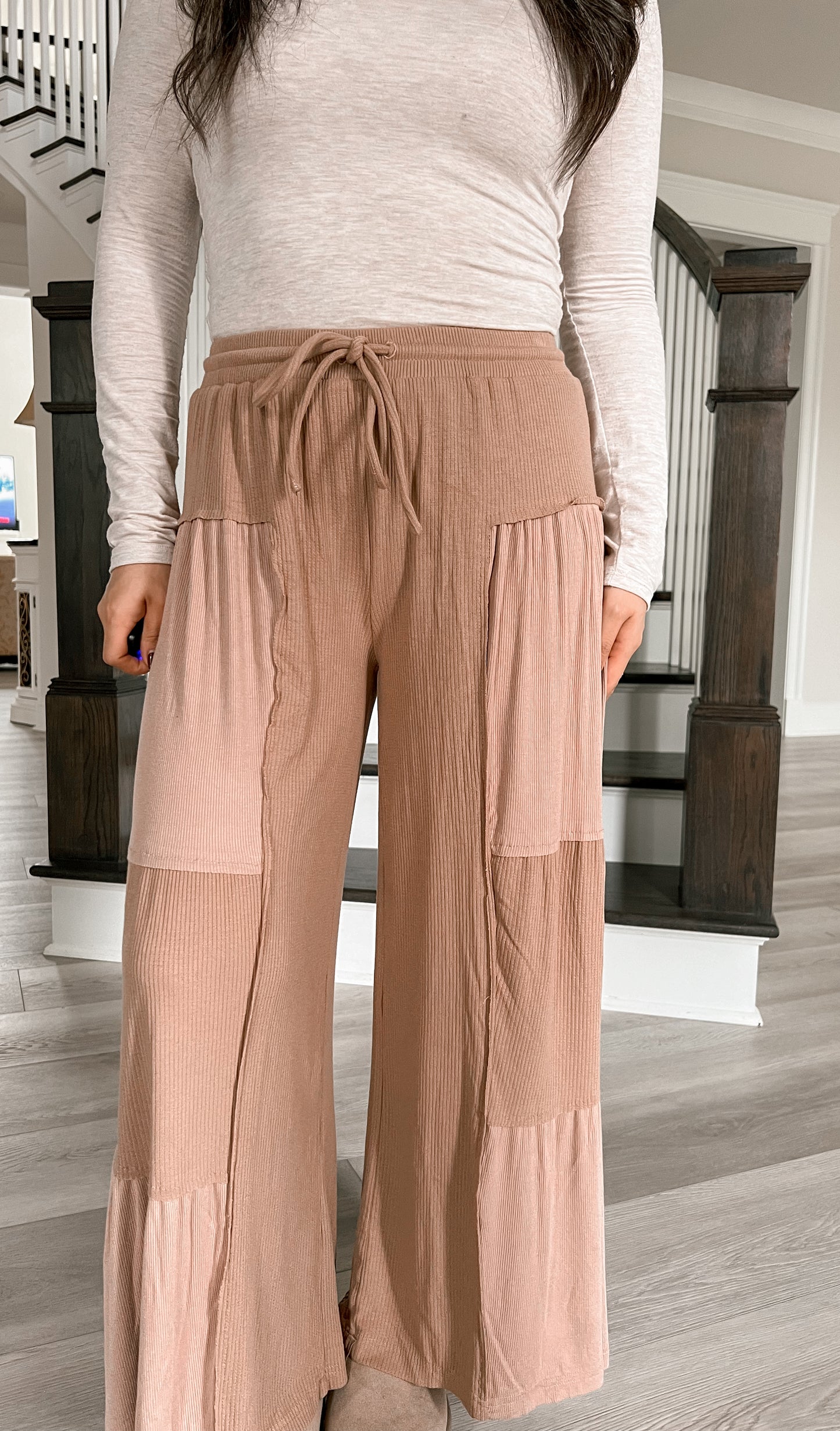 Cloud Wide Leg Pants - Milk Chocolate