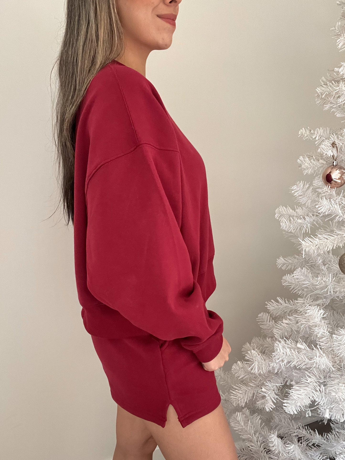 Cozy Fleece Set - Cabernet