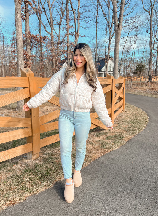 Mary Camo Puffer Jacket