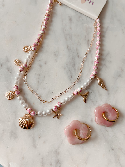 Seaside Charm Layered Bead Necklace