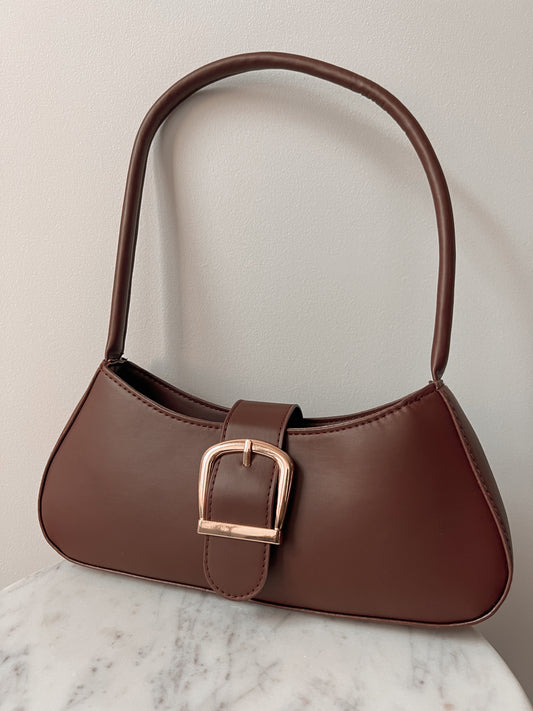 Faux Leather Shoulder Bag