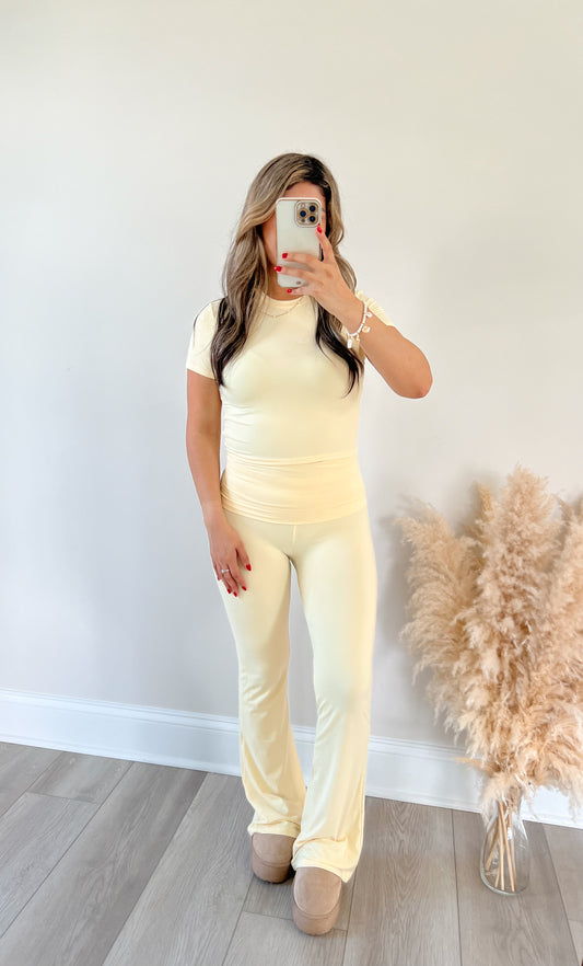 Butter Yellow Two Piece Set