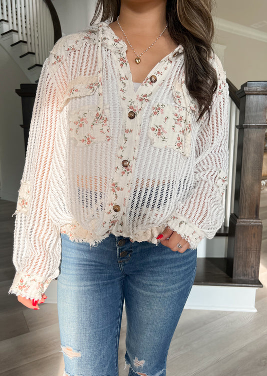 Feel The Breeze Jacket - Off White/Natural