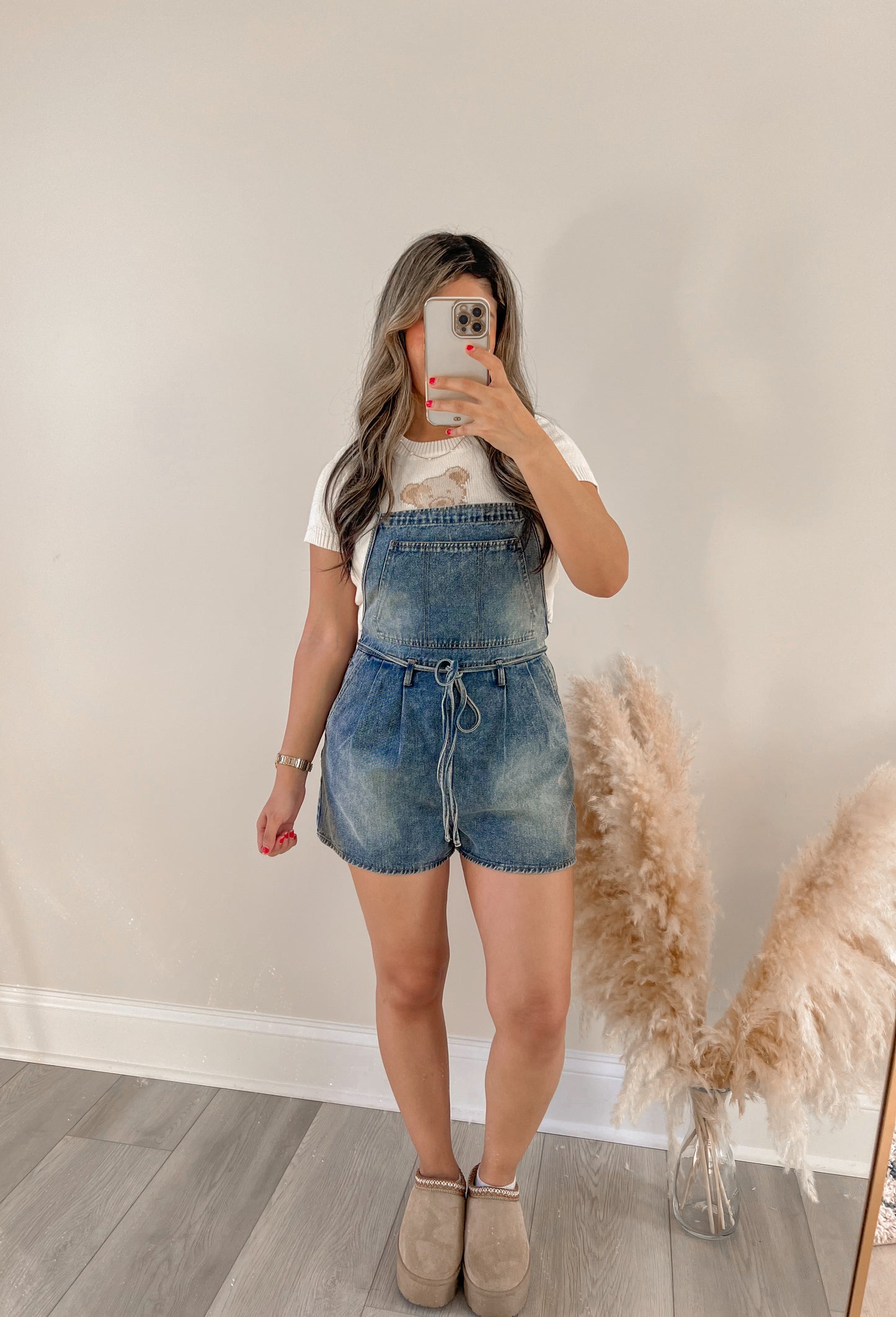 Denim Overall Romper