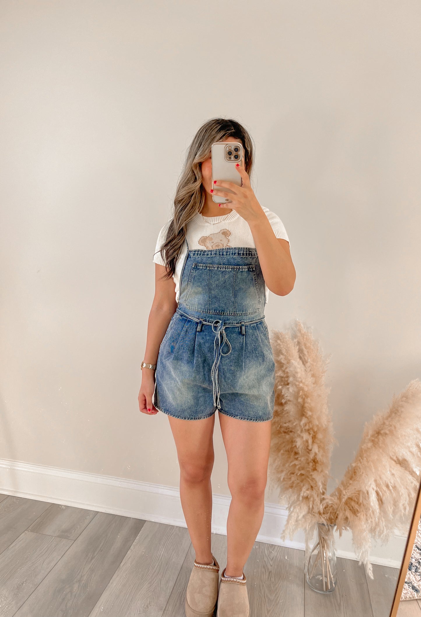 Denim Overall Romper