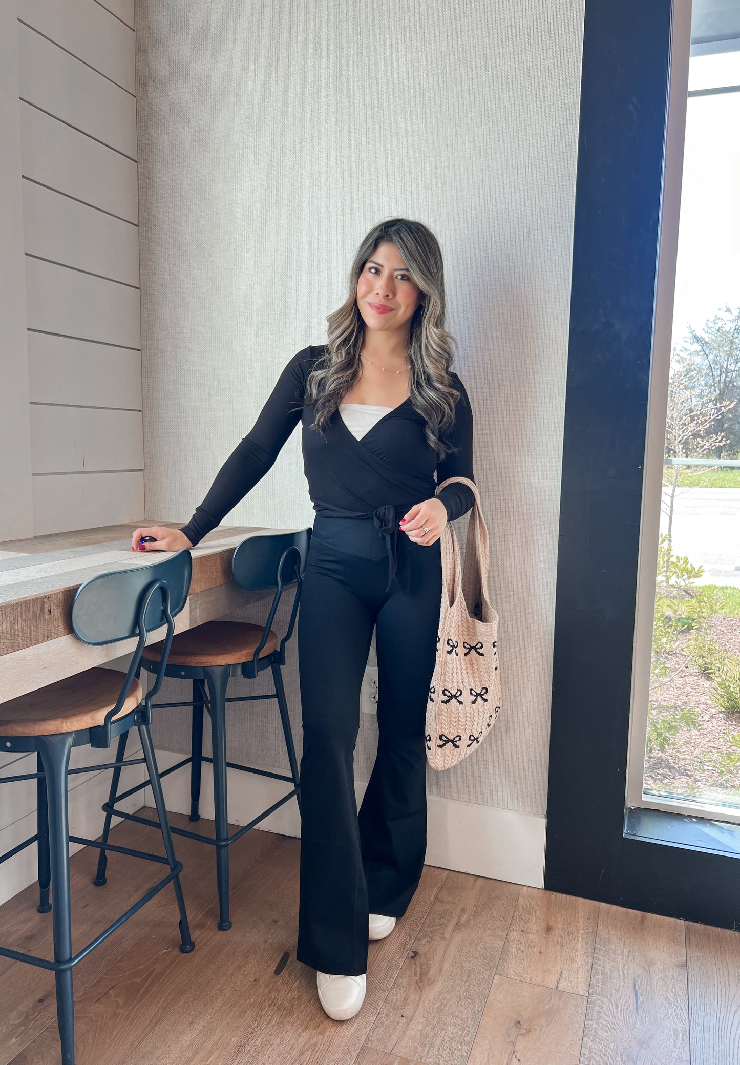 Ballerina Wrap Top - Black