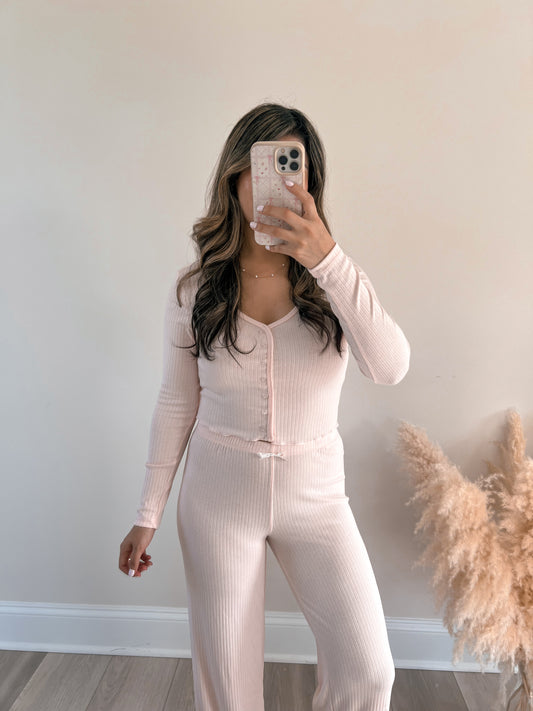 Blushing Pointelle Set