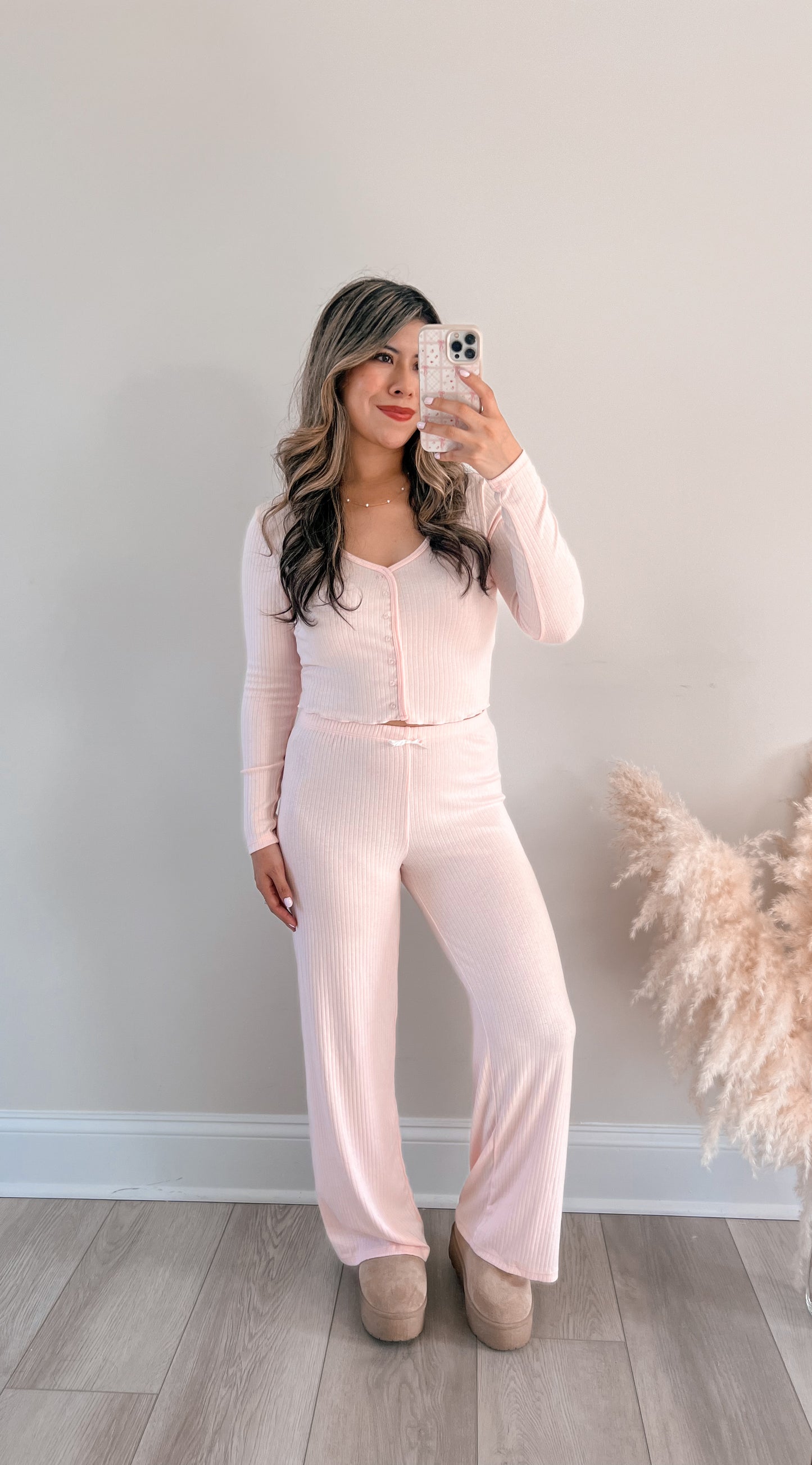 Blushing Pointelle Set