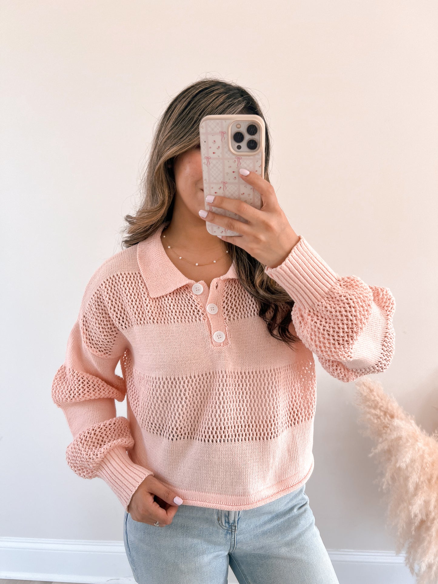 Striped Knit Rugby Sweater
