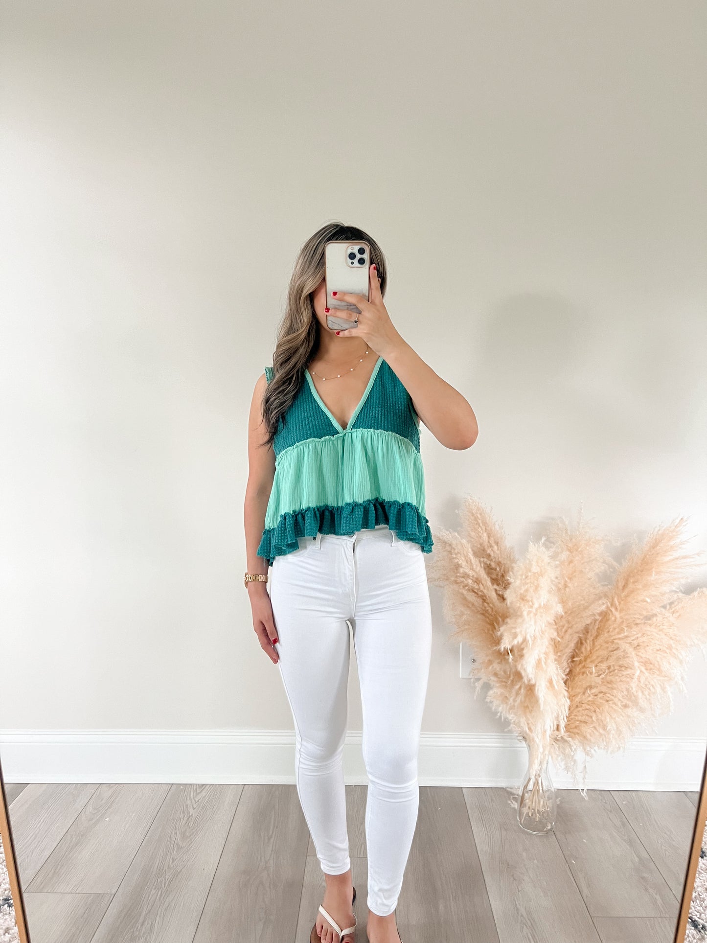 Emerald Babydoll Tank