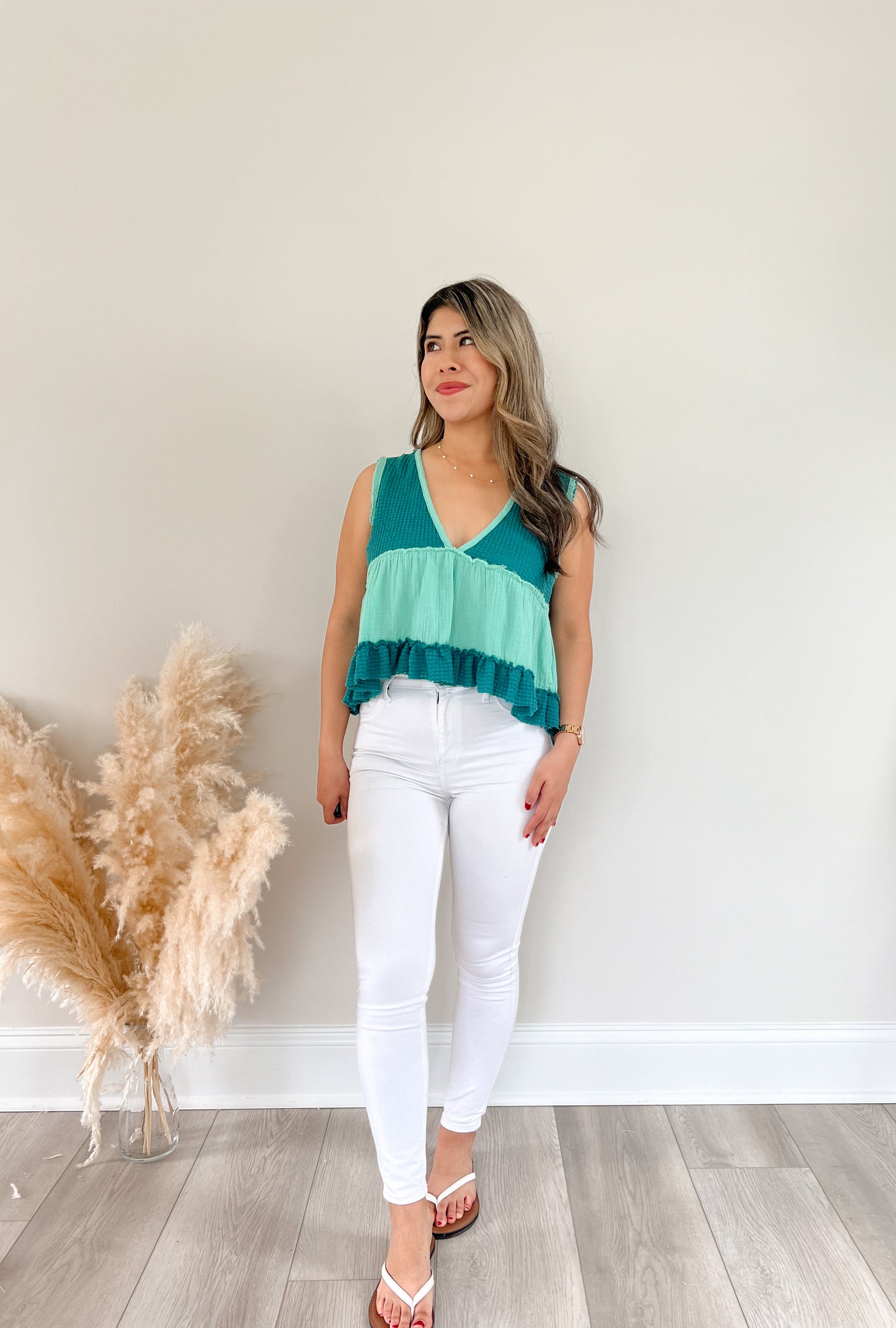 Emerald Babydoll Tank