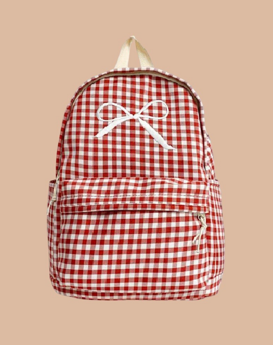 Bow Gingham Bag