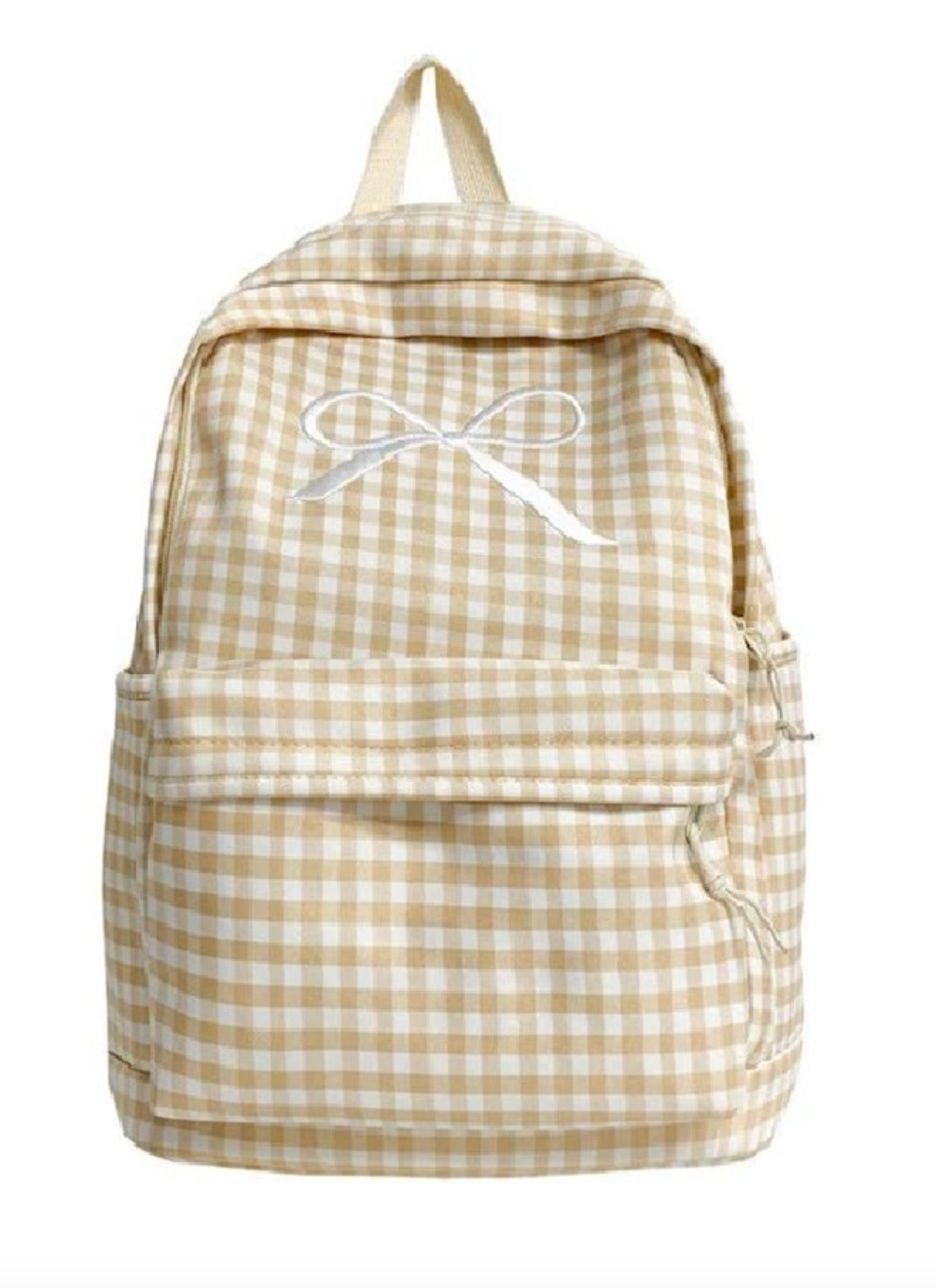 Bow Gingham Backpack (4 Colors)