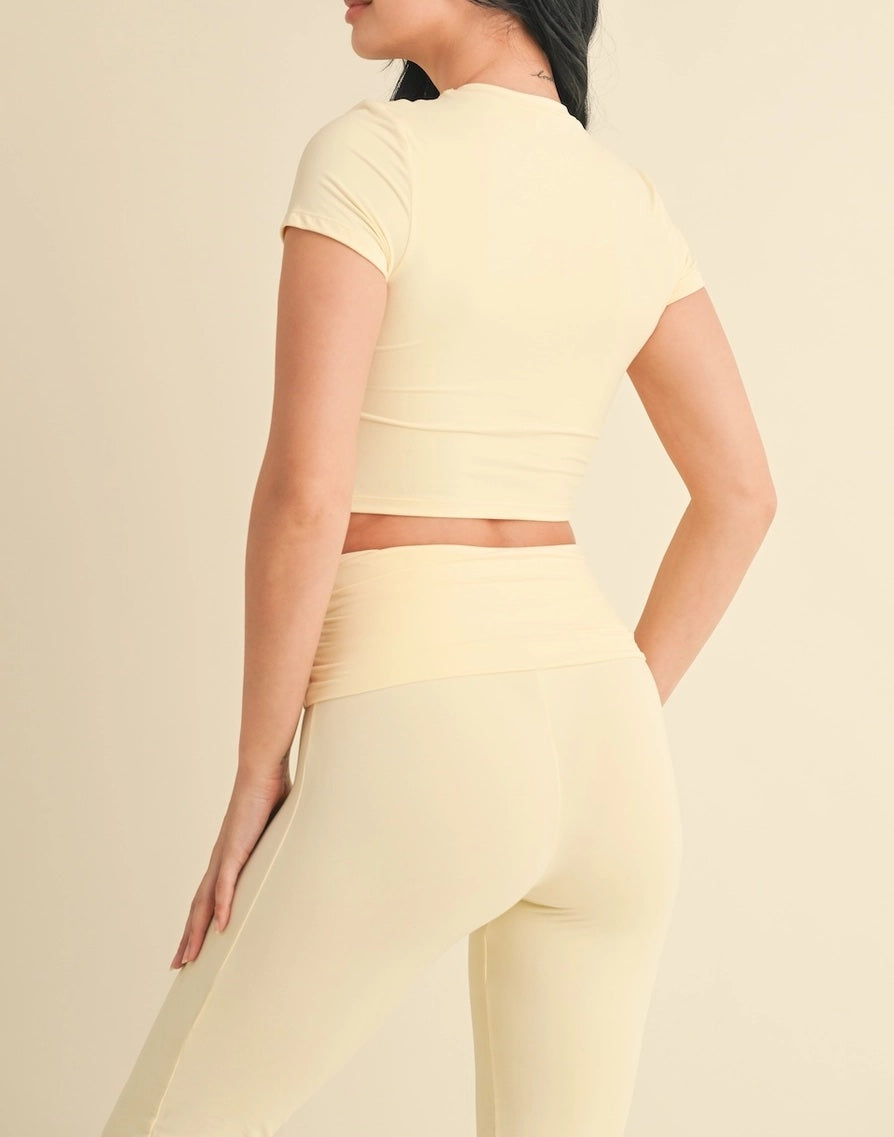 Butter Yellow Two Piece Set