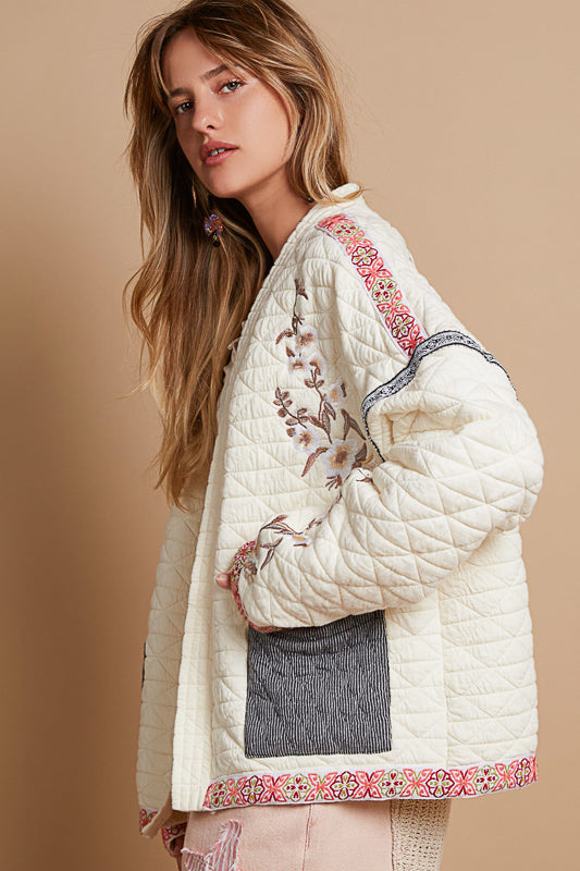 Vintage Florals Quilted Jacket