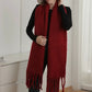 Cozy Scarf (Brown & Burgundy)