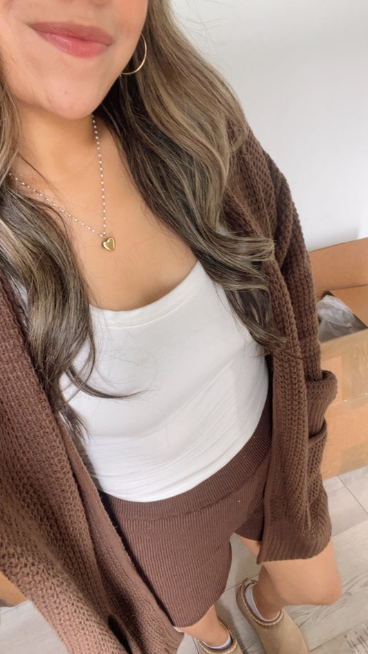 Chocolate Cardigan (Restock Pre-Order)