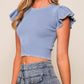 Bluebelle Ruffle Sleeved Top