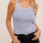 Blue Skies Ribbed Sweater Tank