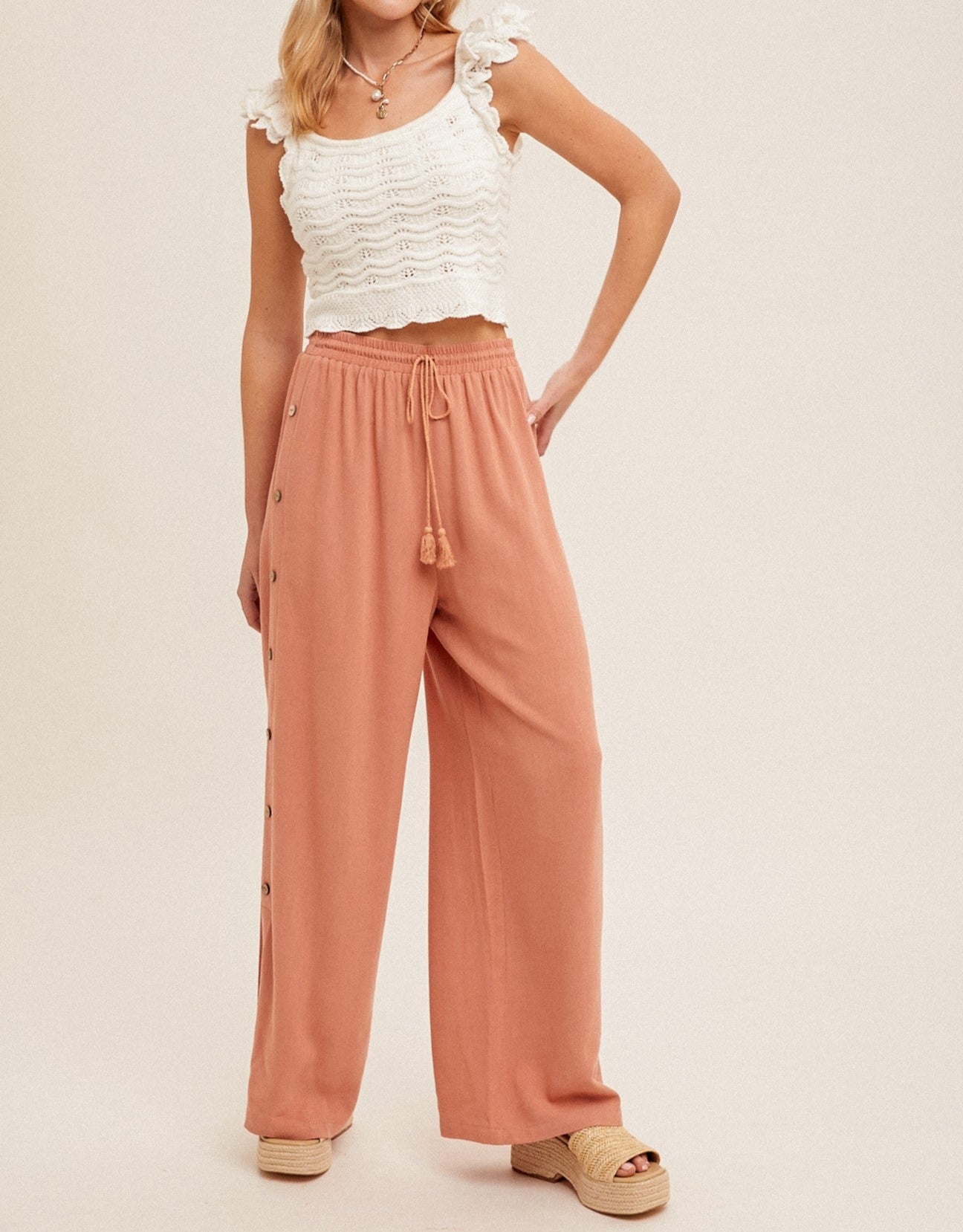 Pretty in Peach Pants