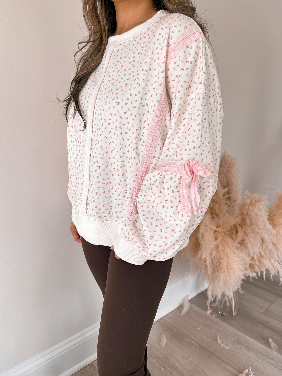 Flower Child Eyelet Pullover