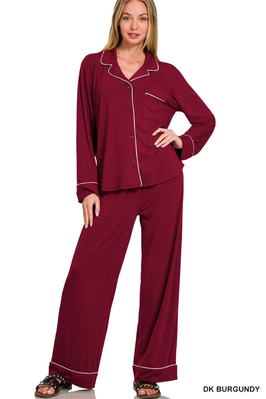 Burgundy Pajamas