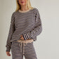 Taupe Striped Set