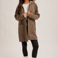 Detachable Hoodie Two-fer Coat