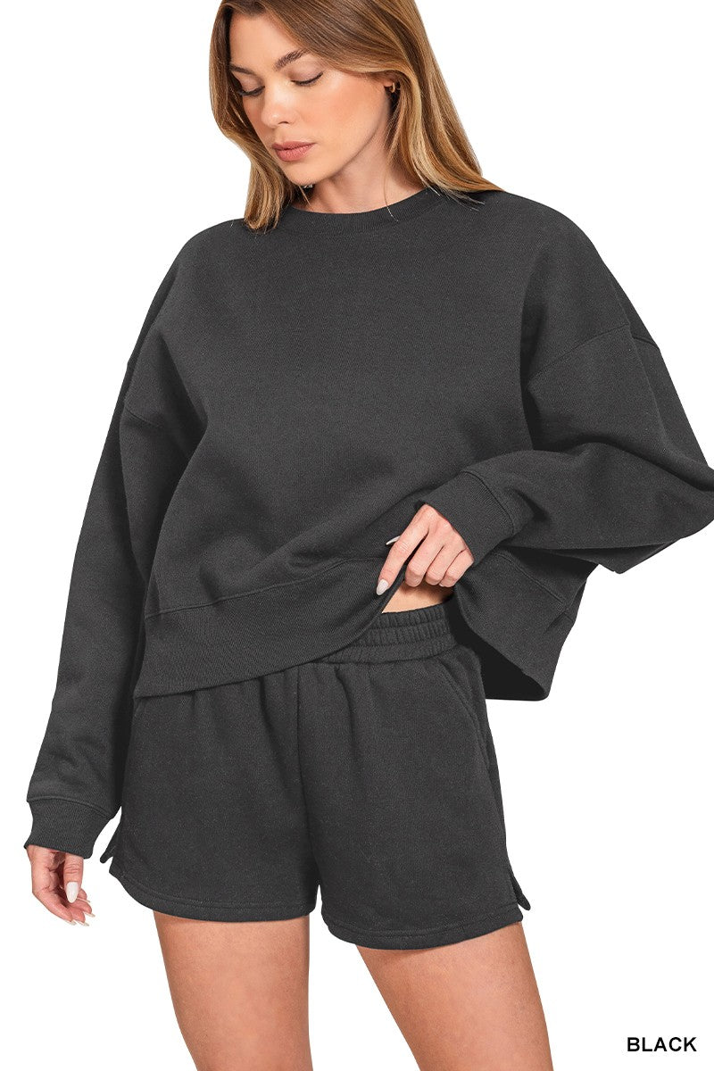 Cozy Fleece Set - Black
