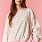 Pretty in Pink Floral Oversized Pullover