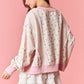 Pretty in Pink Floral Oversized Pullover