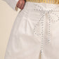 White Pleated Shorts
