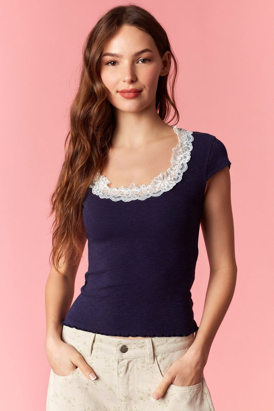 Lacey Scoop Neck Tee