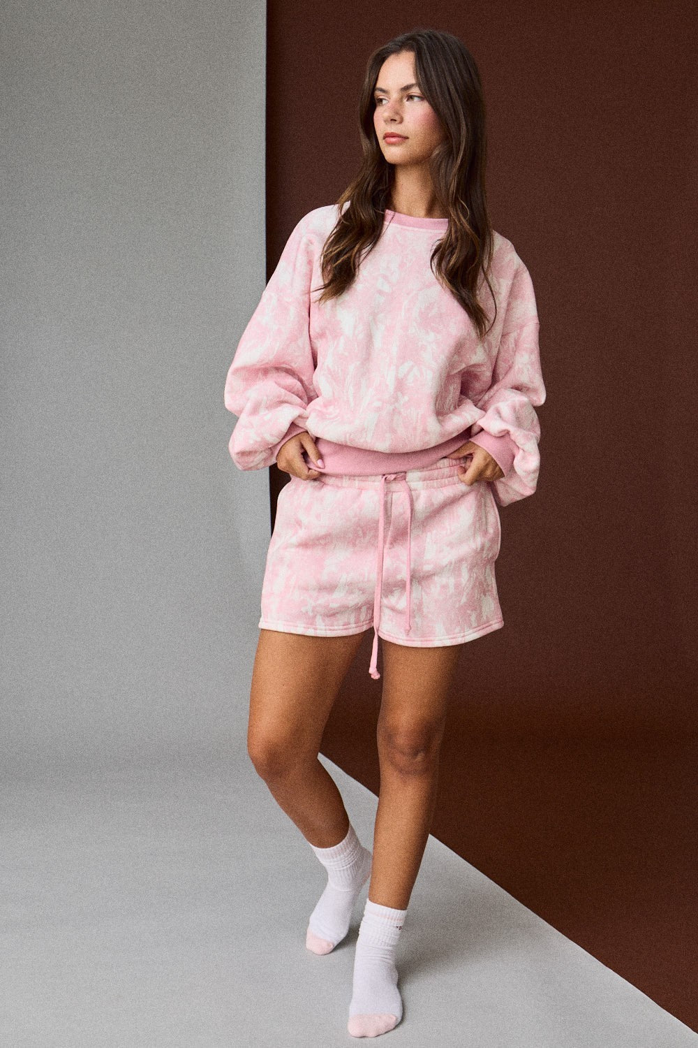 Pink Camo Short Set