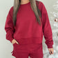 Cozy Fleece Set - Cabernet