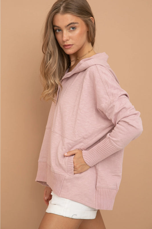 Rose Hooded Pullover