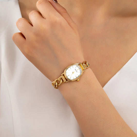 Oval Link Chain Watch