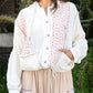 Fall Breeze Jacket - Cream Floral